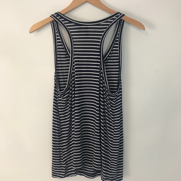 Cynthia Rowley Embellished Striped Tank in Sz L - Picture 6 of 8